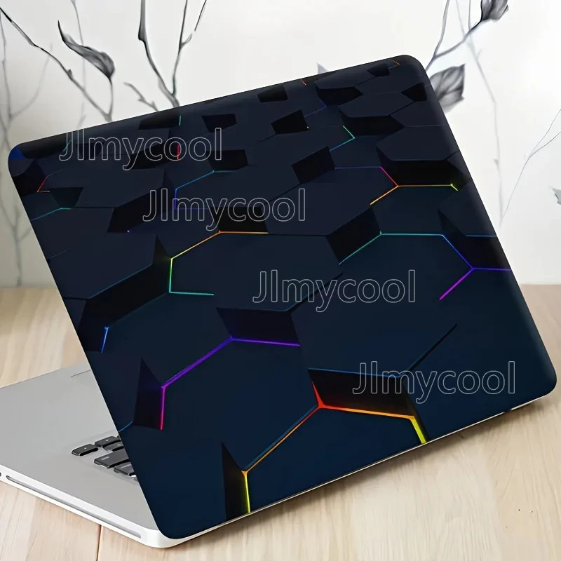 2Pcs Cultural Pattern Coated Laptop Skin Patch Waterproof Art Sticker