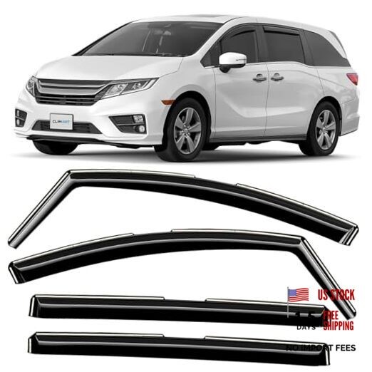 in-Channel Incredibly Durable Rain Guards for Honda Odyssey For Odyssey 18-26