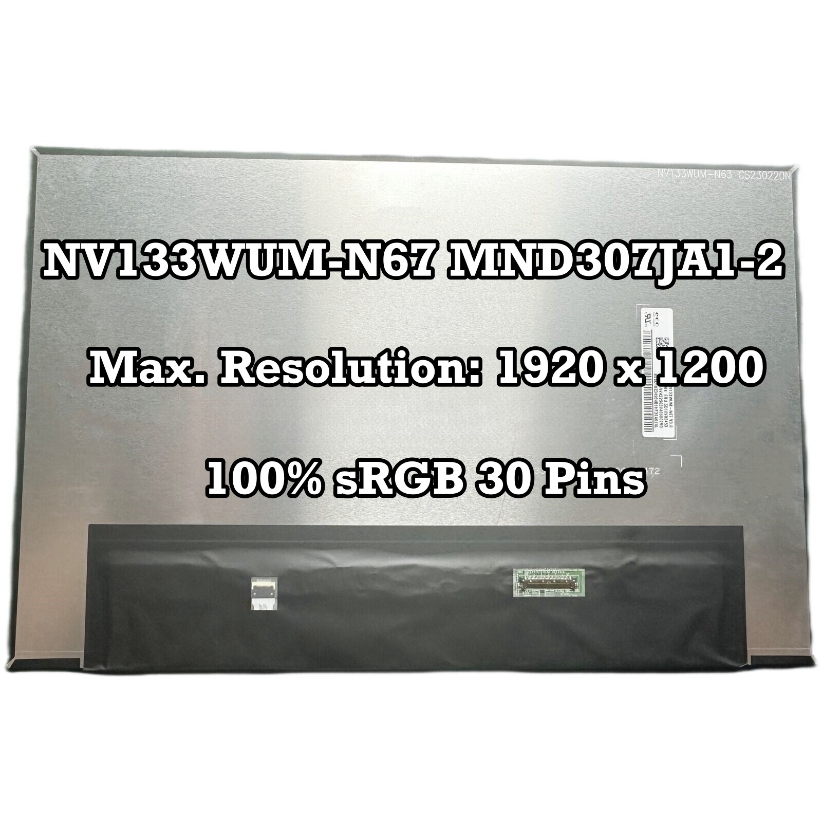 Non-Touch 13.3" FHD 1920×1200 LED LCD Screen Display IPS Panel