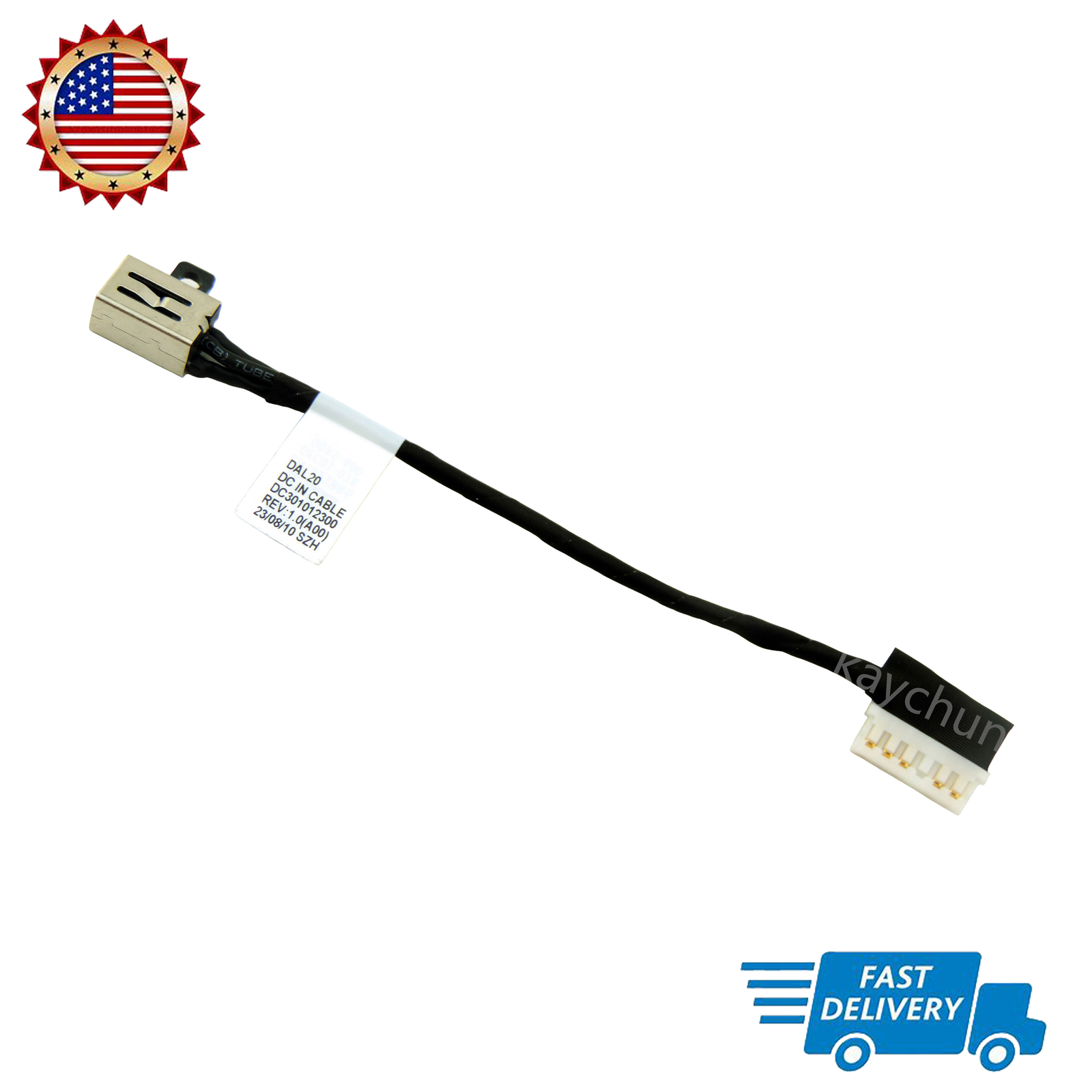 Genuine DC IN power jack cable charging port for Dell Latitude 3590 P75F P75F001
