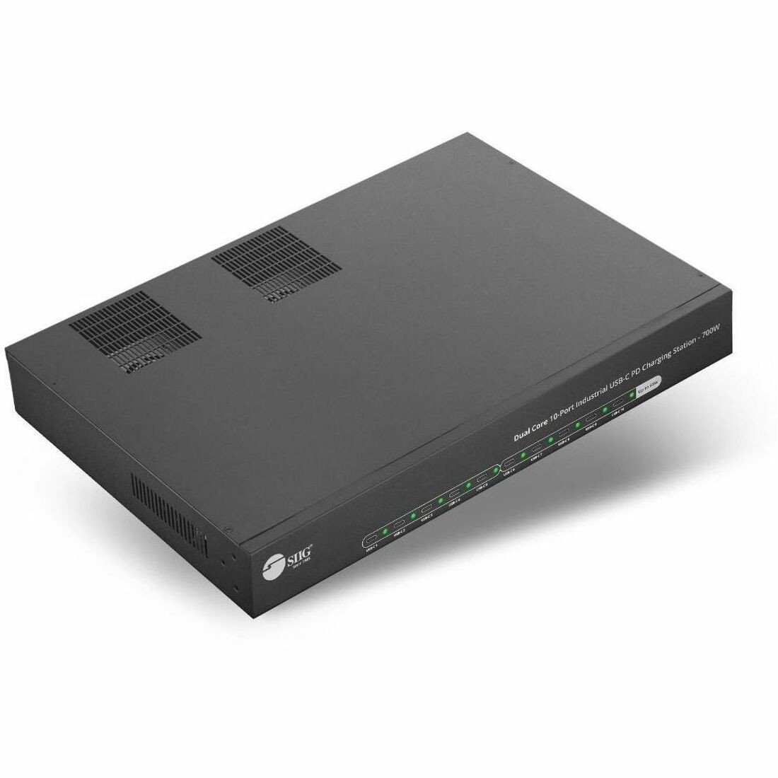 Siig ID-US0F11-S1 10-Port USB-C PD Charging Station 700W Black