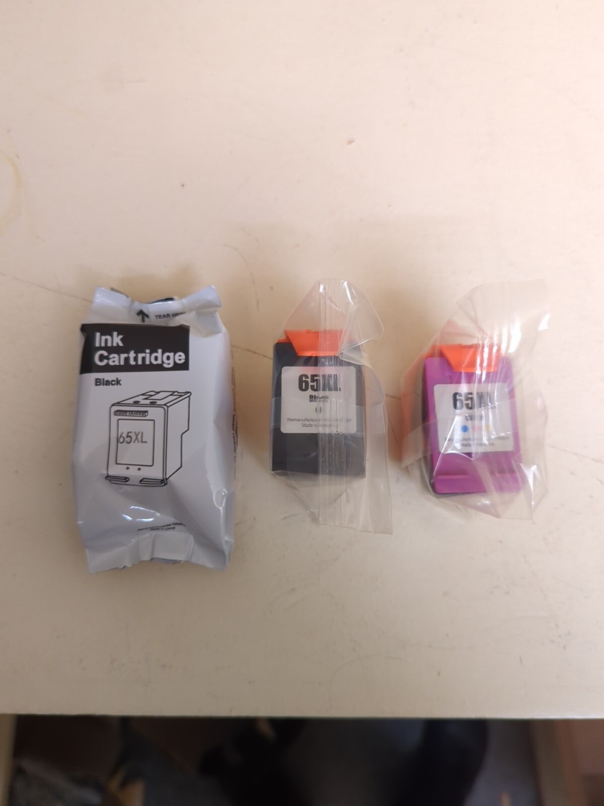 HP Ink Cartridge Pack (2) Black & (1) Color For HP 61XL 62XL 63XL 64XL 65XL