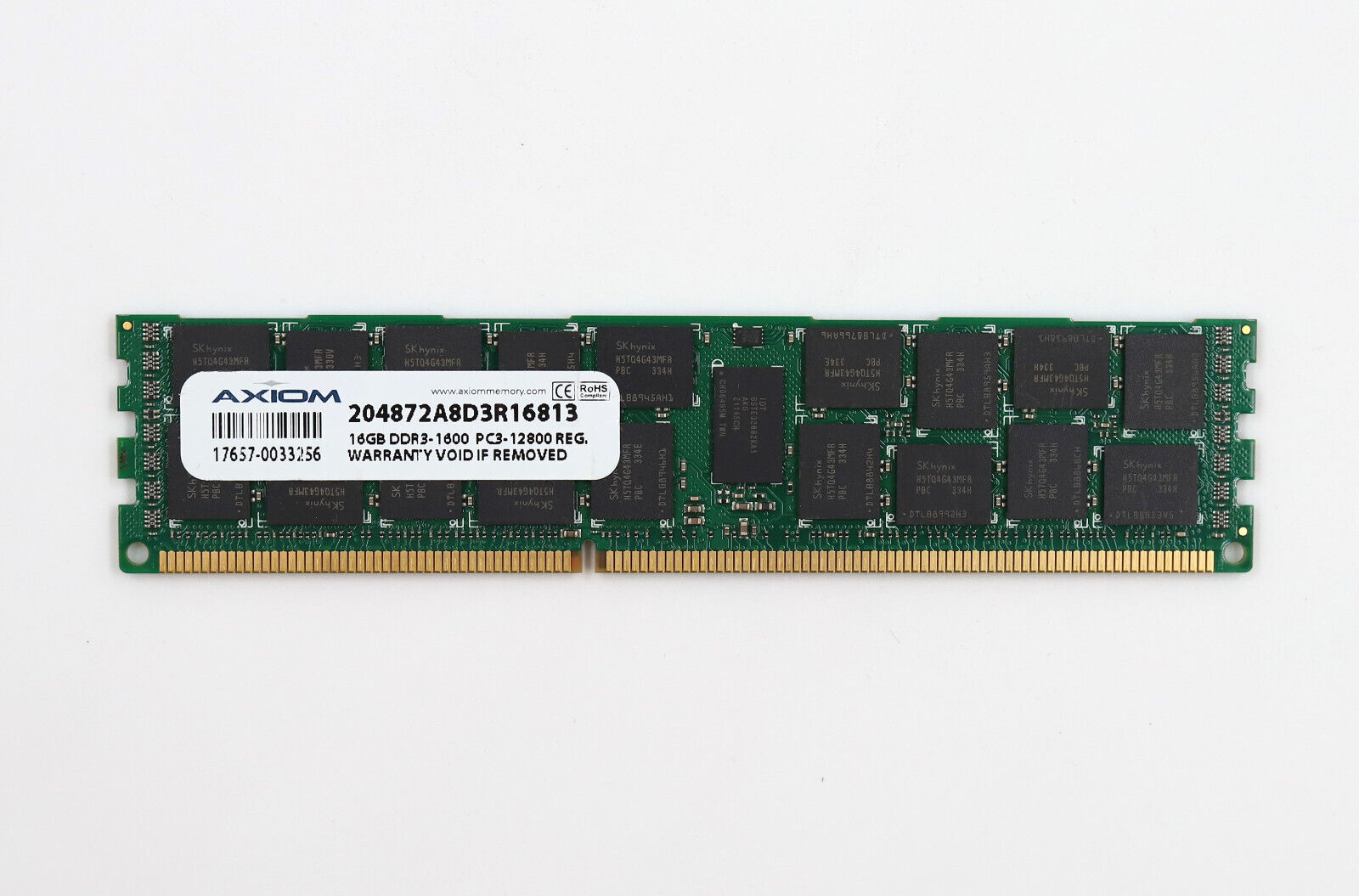 Axiom 16GB DDR3-1600 PC3-12800 ECC REG Server Memory 204872A8D3R16813 Tested