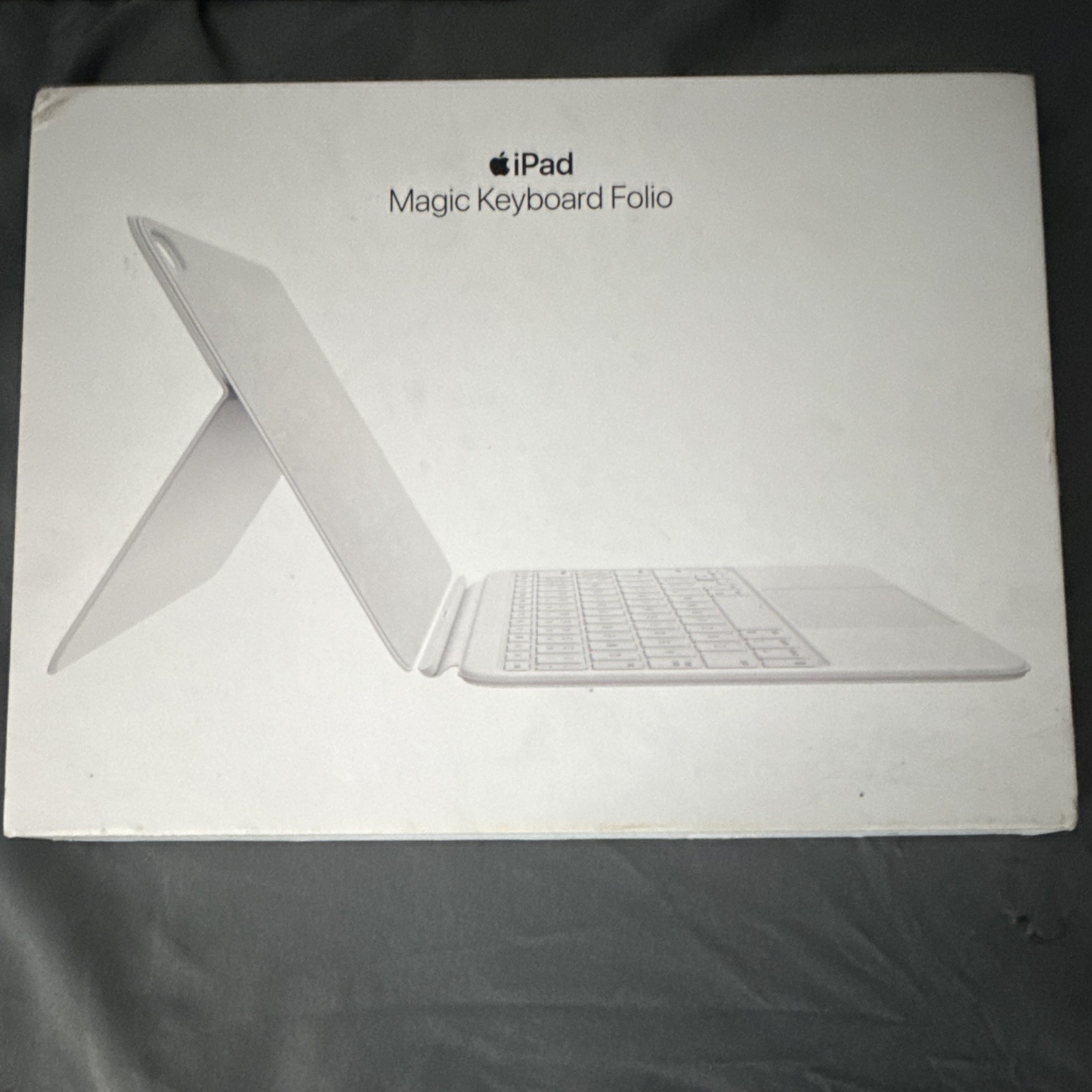 Apple iPad Magic Keyboard Folio White Keyboard Case w/ Trackpad & Stand