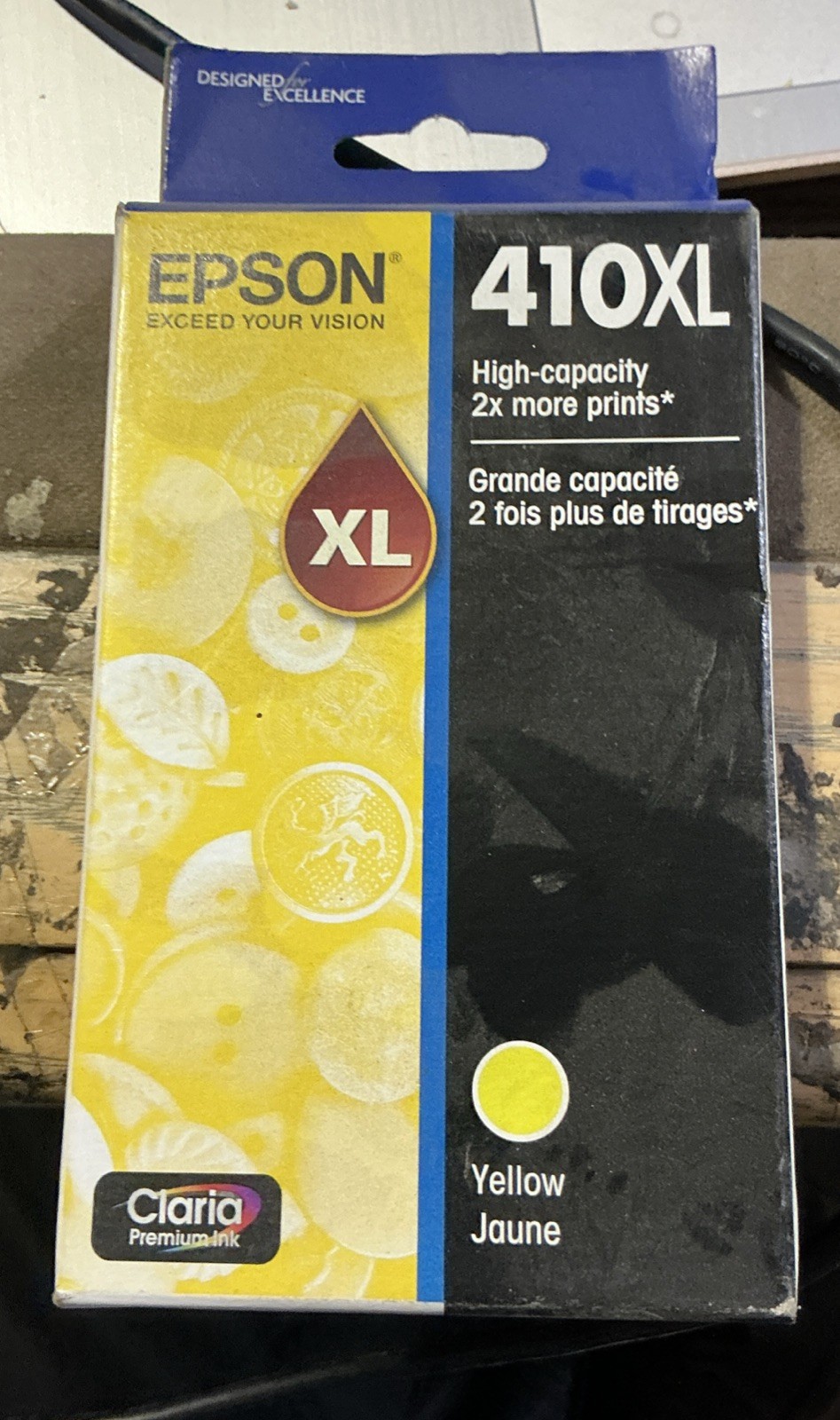 T410XL420 OEM Epson 410XL High Yield Yellow Ink. Expired