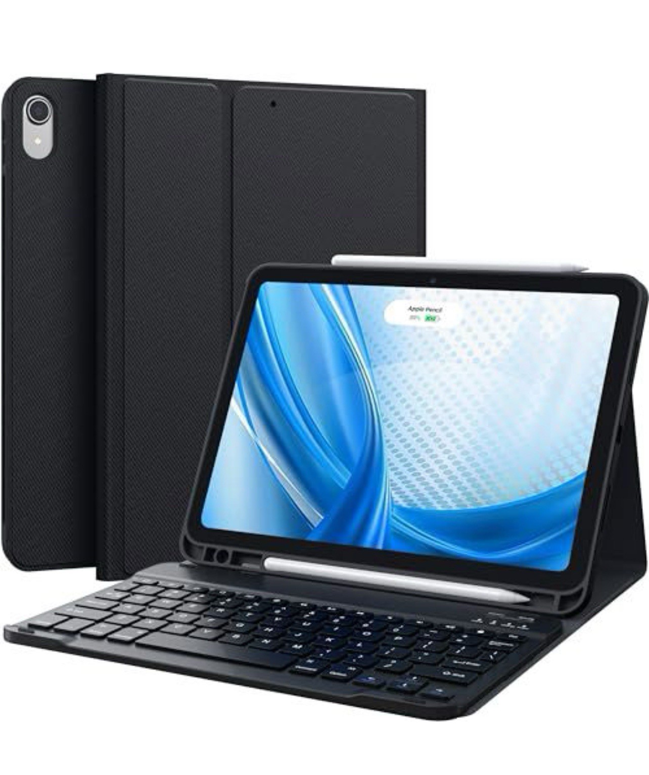Keyboard Case for iPad Air 11"/10.9", see pics for compatibility, Black