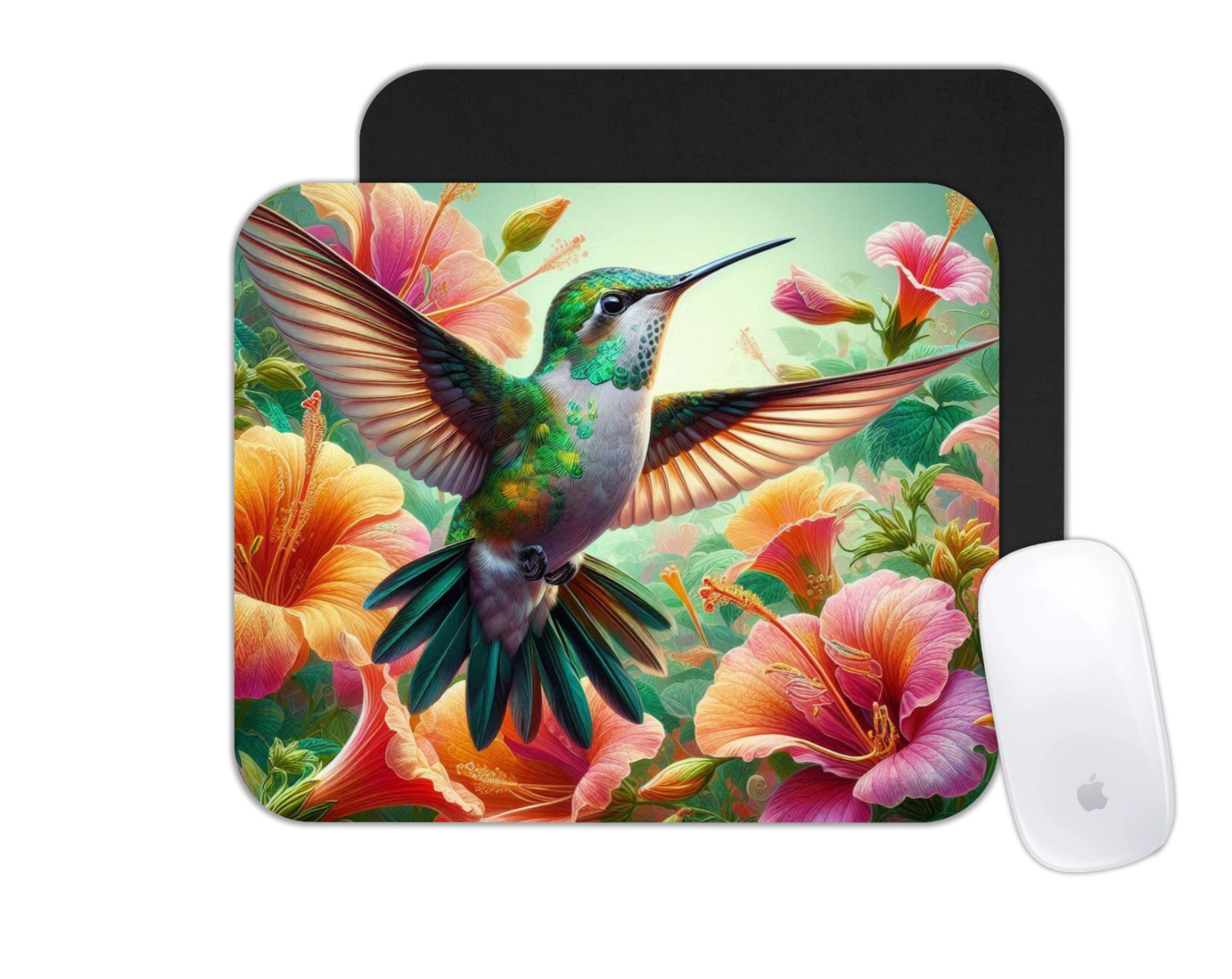 Custom Mouse Pad - Hummingbird - Office Desk Mat