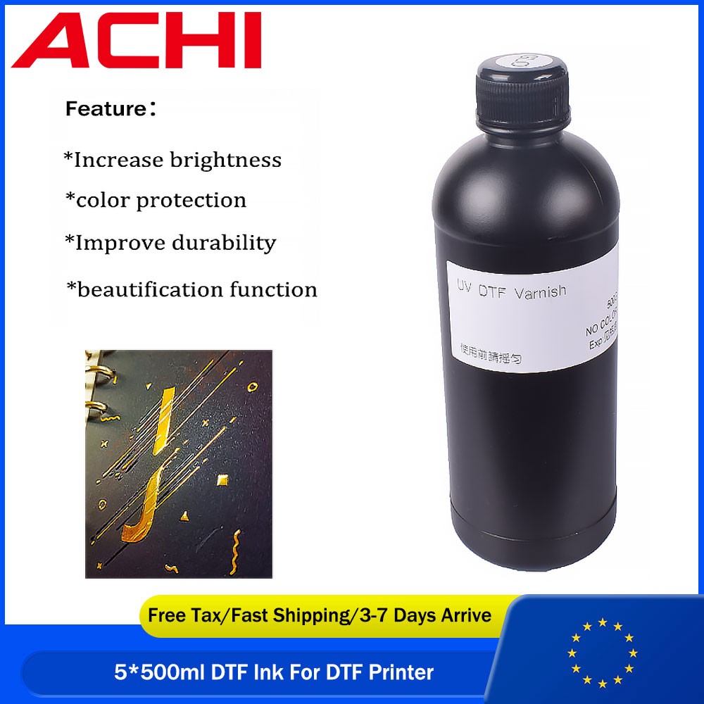 1*500ml Varnish For AB Film Stickers Epson XP600 TX800 Nozzle UV DTF Printer Ink