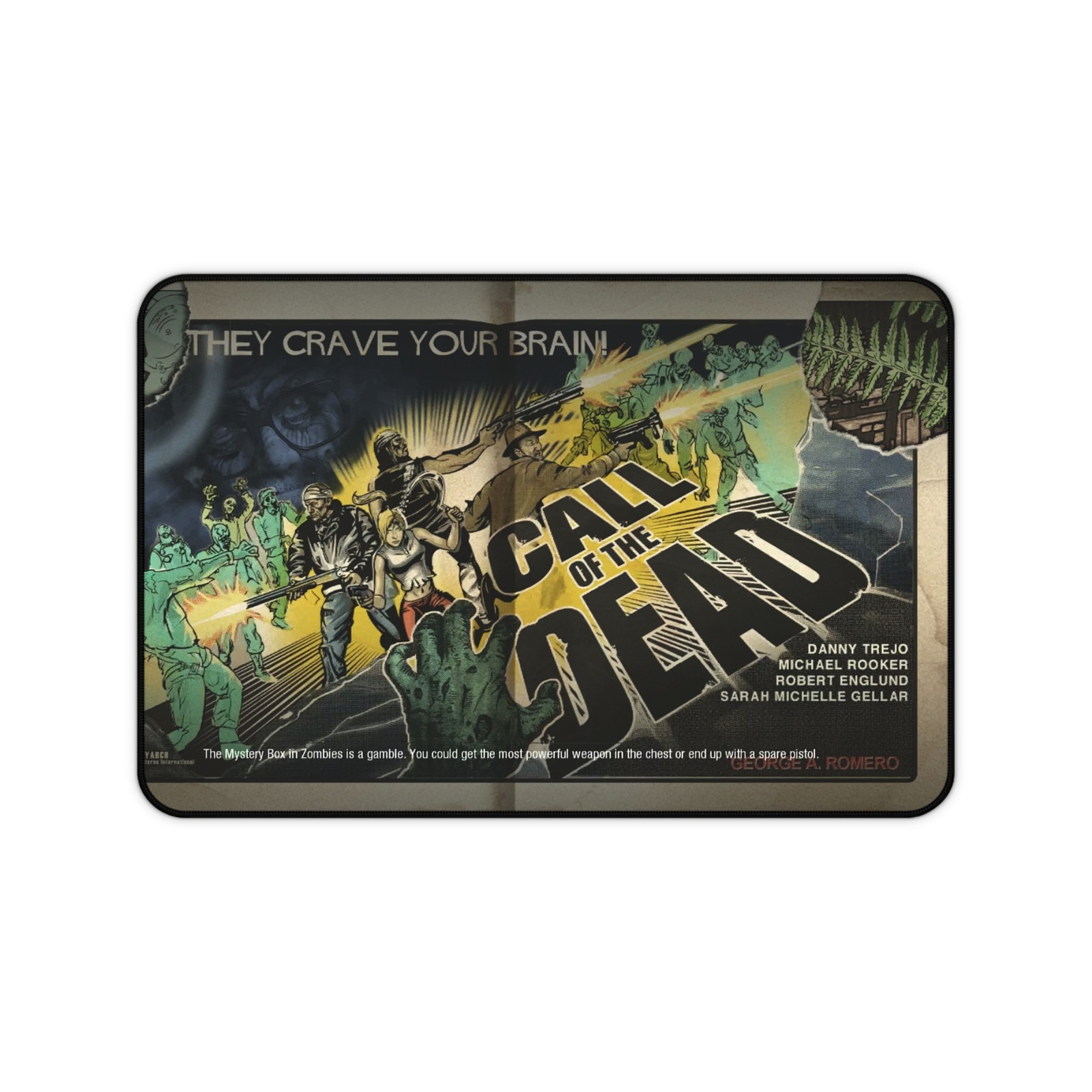Nostalgic "Calling The Dead" Zombies Themed High Quality Mousepad