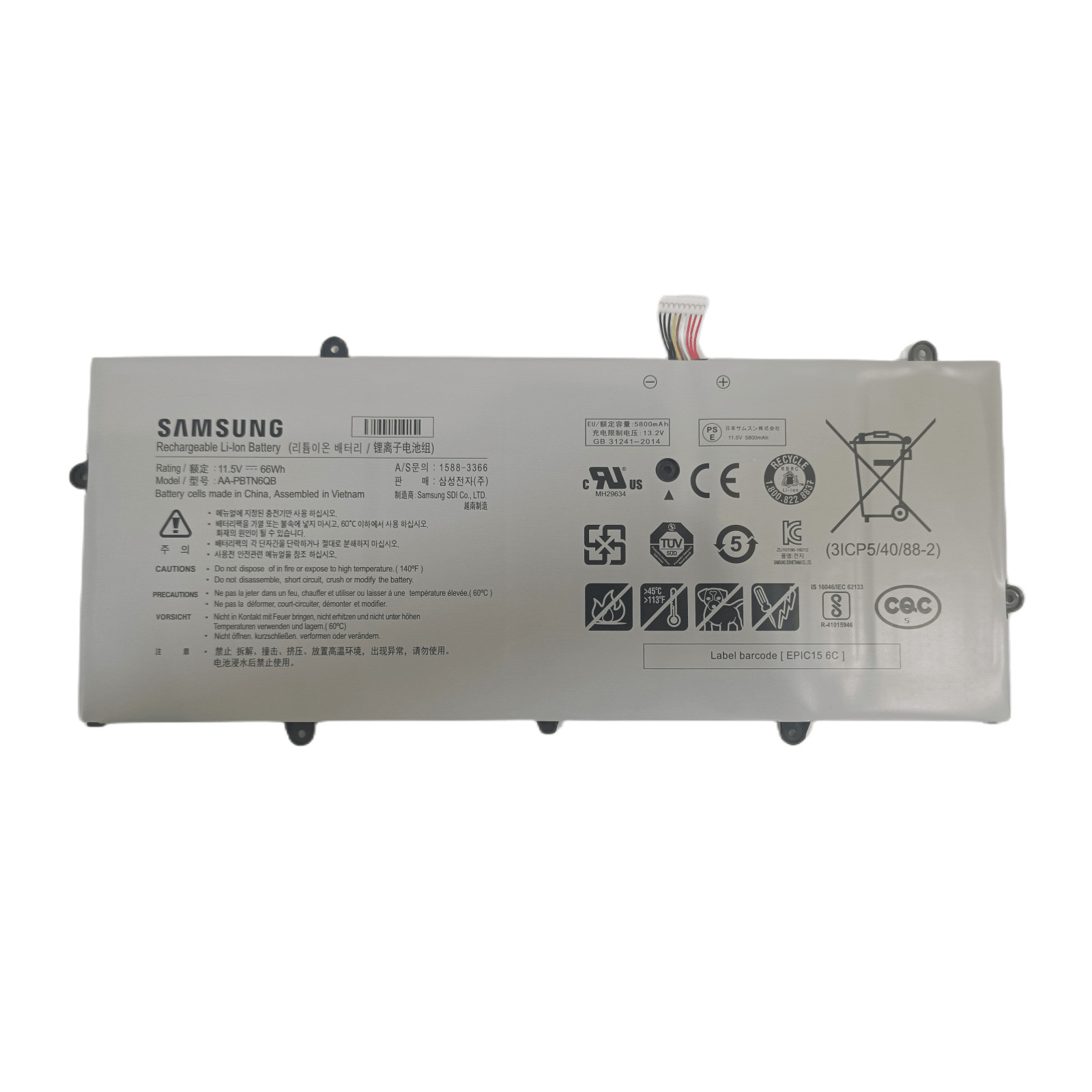 New Genuine AA-PBTN6QB Battery for Samsung Notebook 9 NP900X5N NP900X5N-X01US