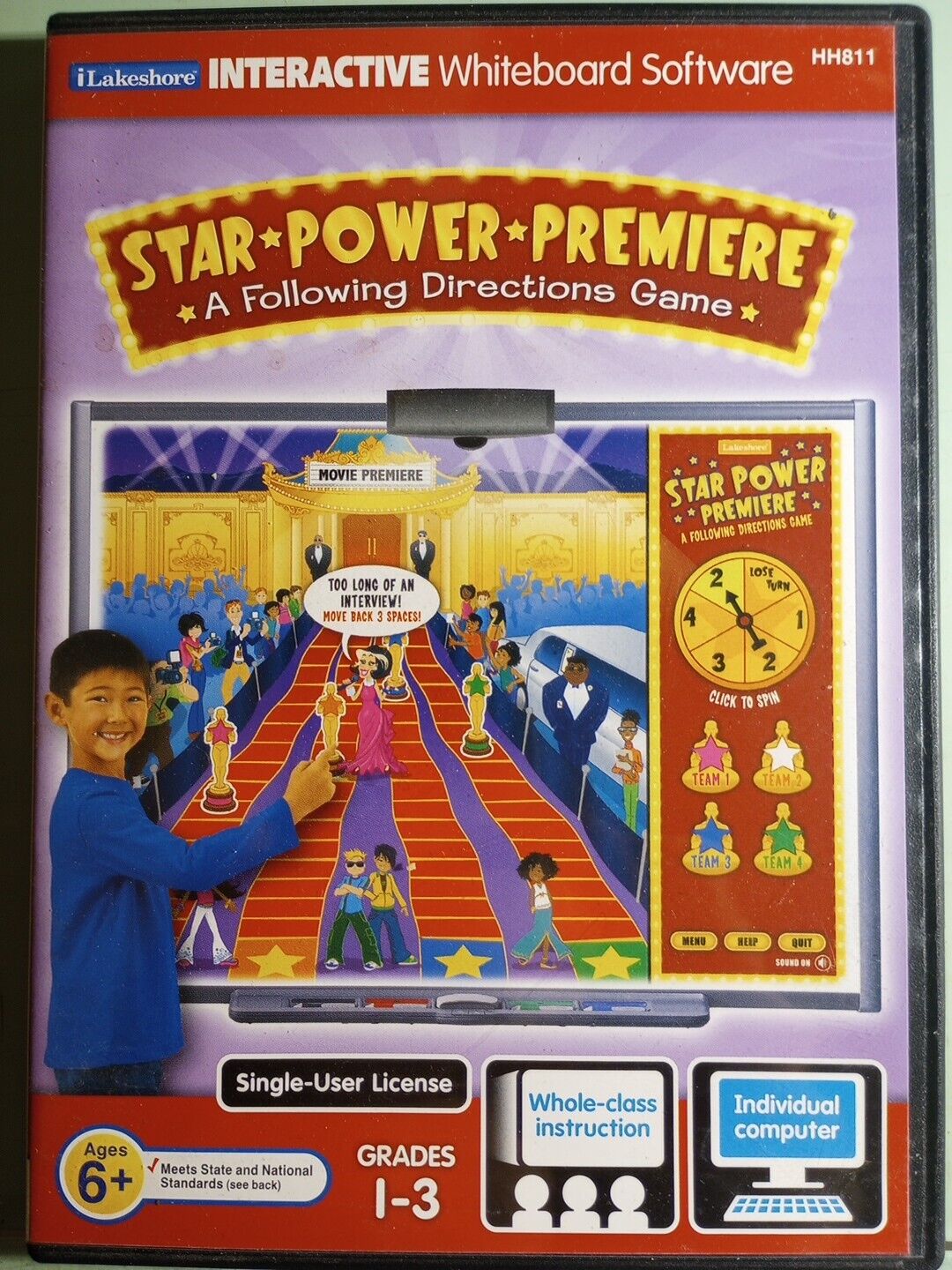 Lakeshore Star Power Premiere Following Directions Game Interactive Whiteboard