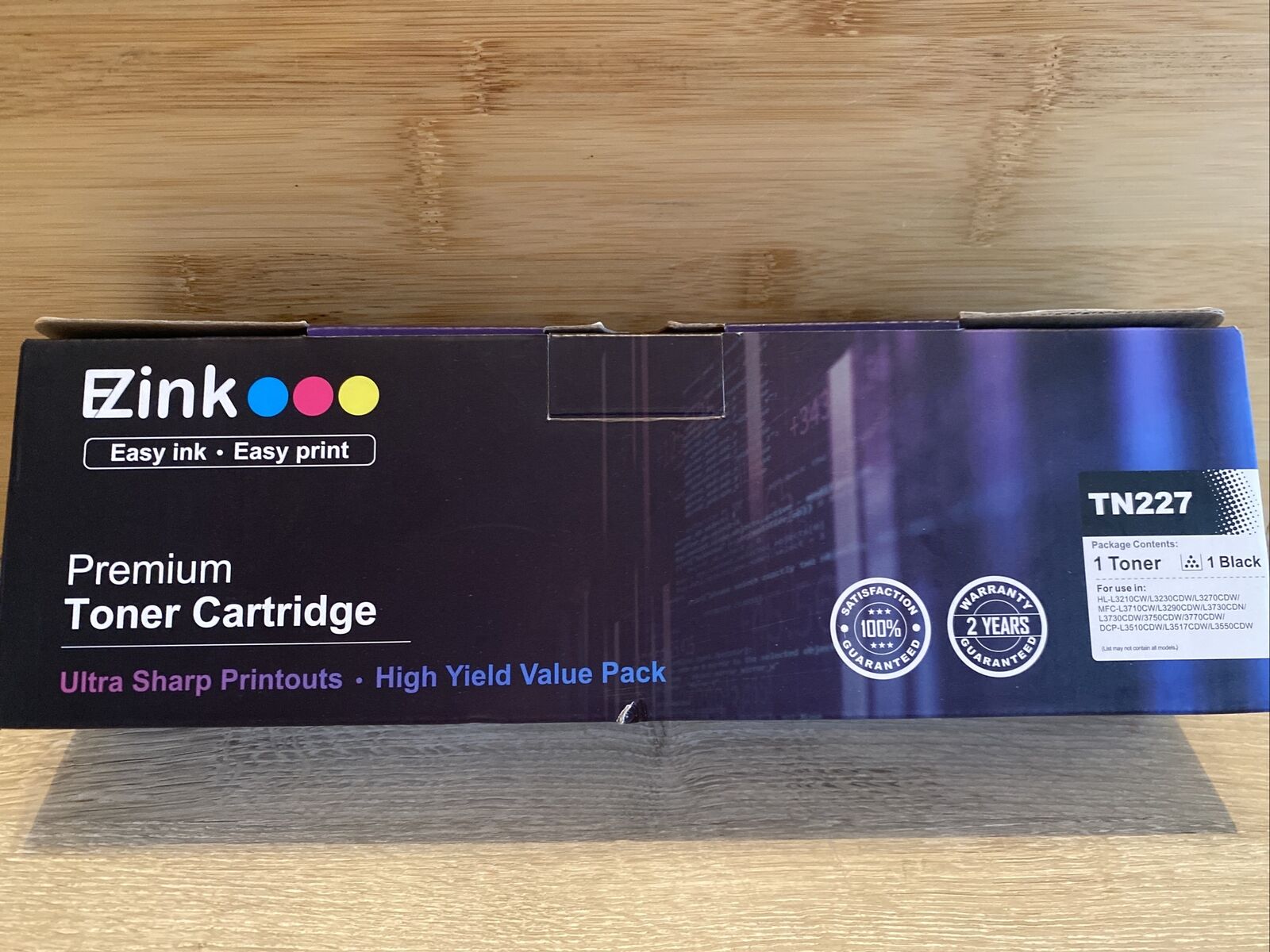 EZINK TN227 Compatible Premium Toner Cartridge for Brother HL-L3210CW - Black