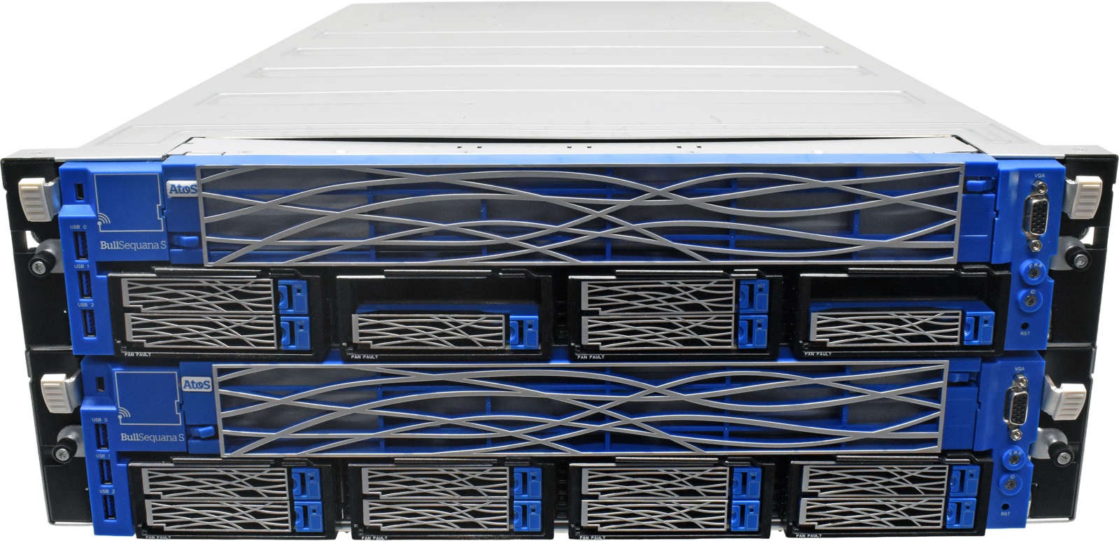ATOS Bull Sequana S Blade System M3S2G4 2x MGMT Modules 2x Blade 2x Riser 4x PSU