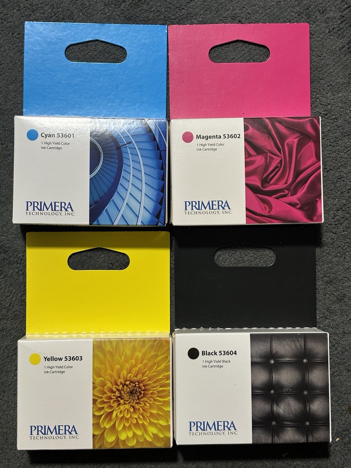 Primera Bravo 4100 Ink Cartridges CMYK 53601 53602 53603 53604