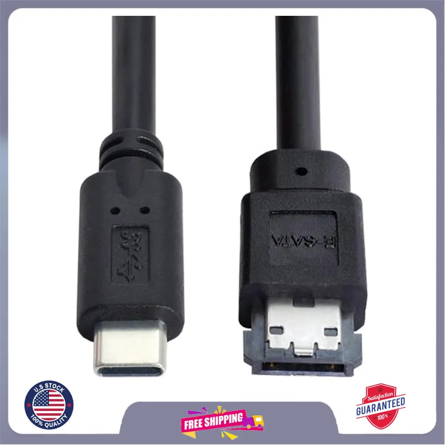 USB-C to Power Over eSATA Adapter USB 3.0 for HDD SSD ODD eSATAp Converter