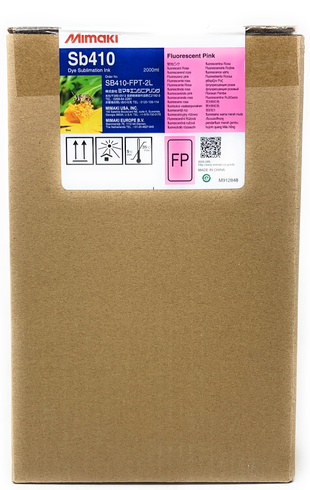 Mimaki SB410-FPT-2L SB410 For TS300P-1800 Fluorescent Pink [2018-2020]