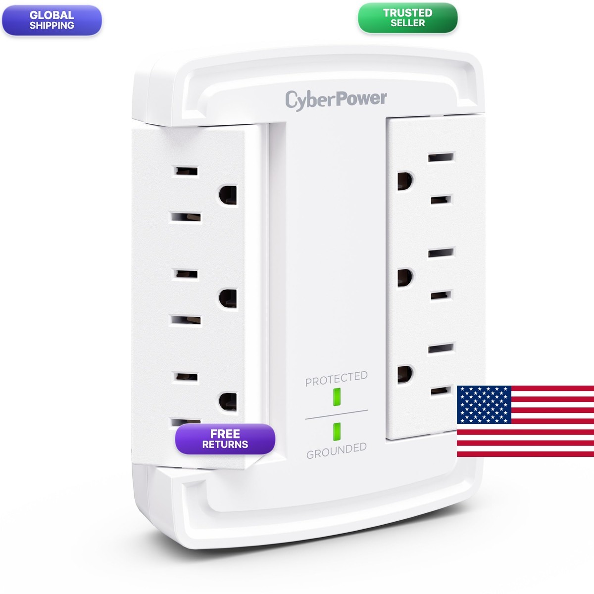 CyberPower CSB6WS Essential Surge Protector