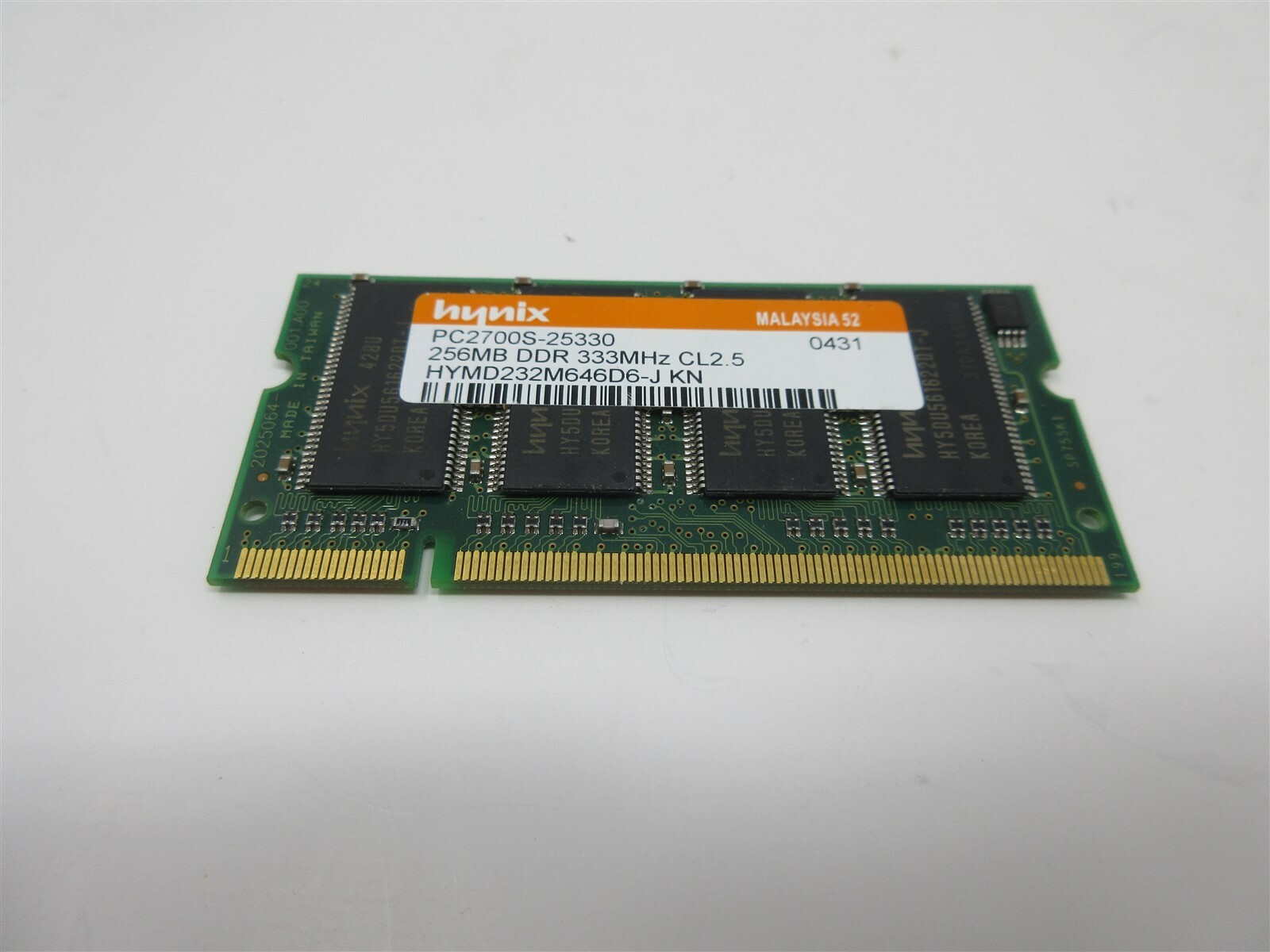 Hynix HYMD232M646D6-J Aa DDR 256MB DDR-333 (PC-2700) PC-2700S RAM Memory