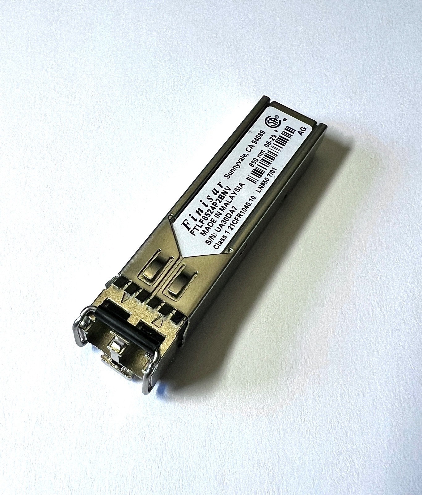 Finisar SFP FTLF8524P2BNV 4.25G Tri-Rate Optical Transceiver Module