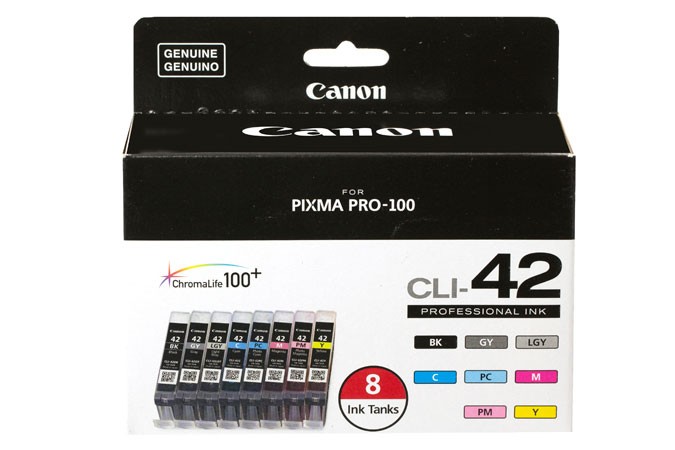 Canon 6384B007 CLI-42 Ink Cartridge Set Photo Black Cyan Magenta
