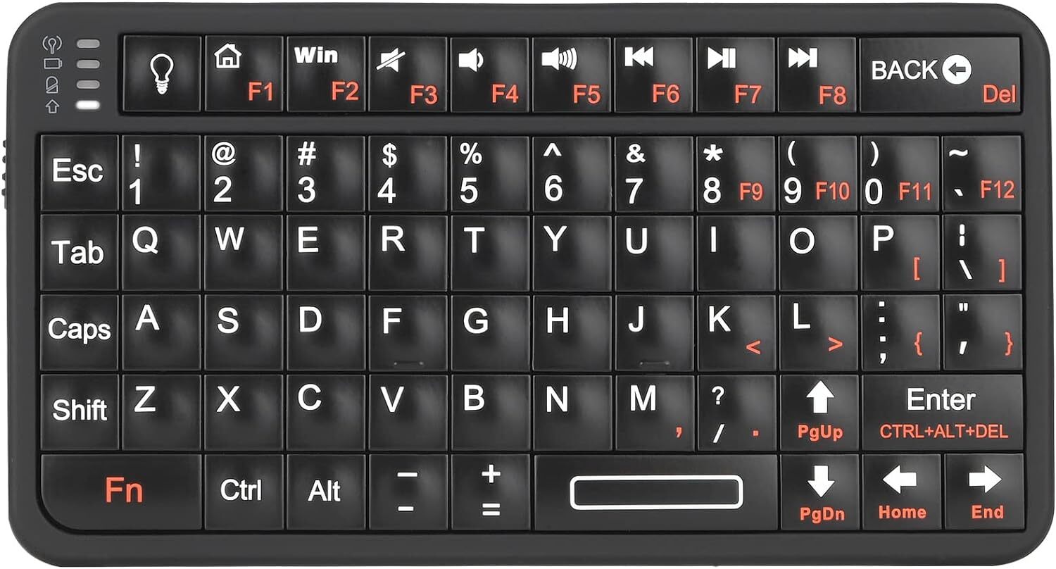  Mini Bluetooth Keyboard,portable Wireless Keyboard With Backlit,rechargeable