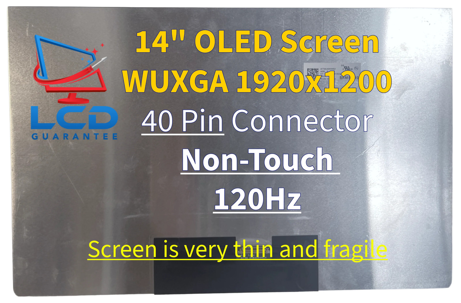 Samsung ATNA40KW02 14" WUXGA 120Hz Non Touch Laptop OLED Screen