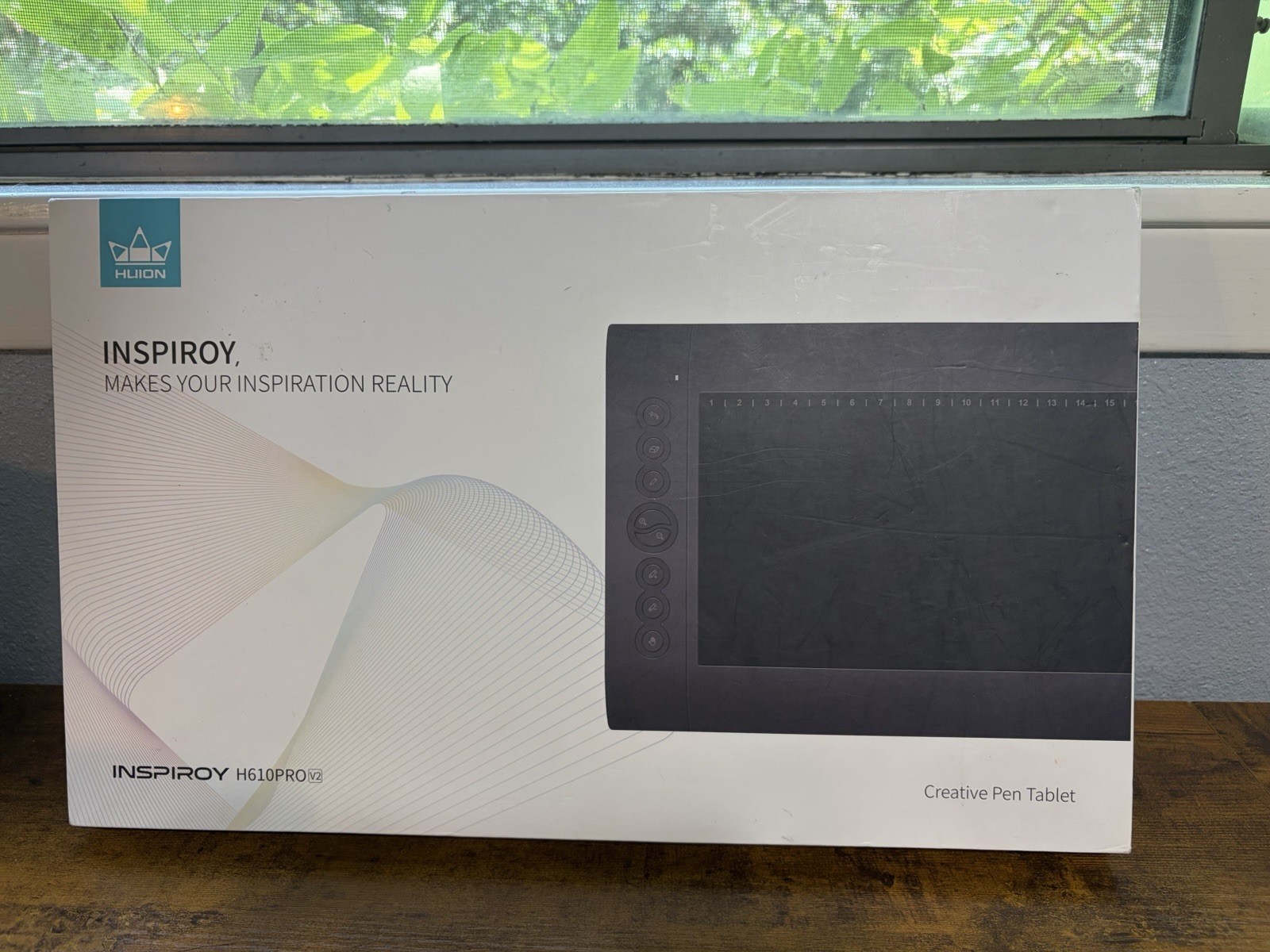 Huion H610Pro V2 Graphic Drawing Tablet Battery Free Pen Tilt 8192 Levels OTG