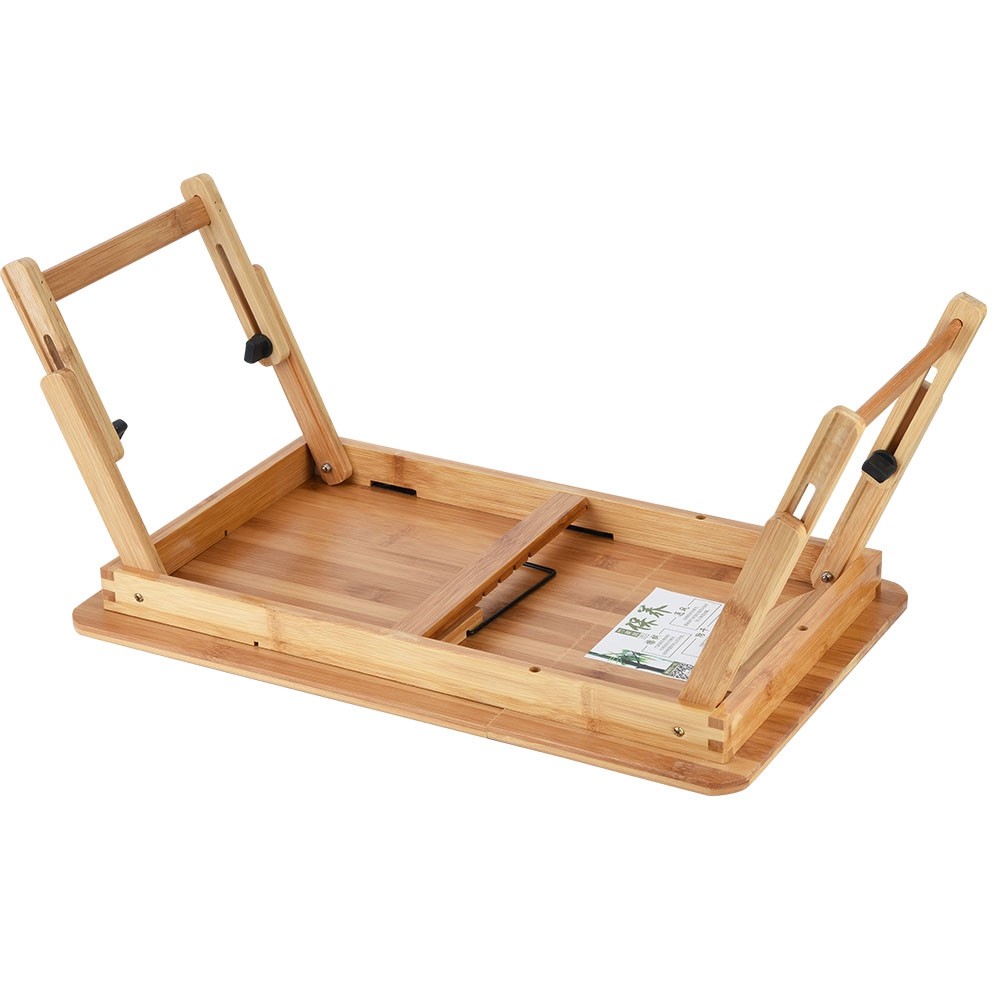 Bamboo Foldable Laptop Stand, Adjustable, 50x30cm