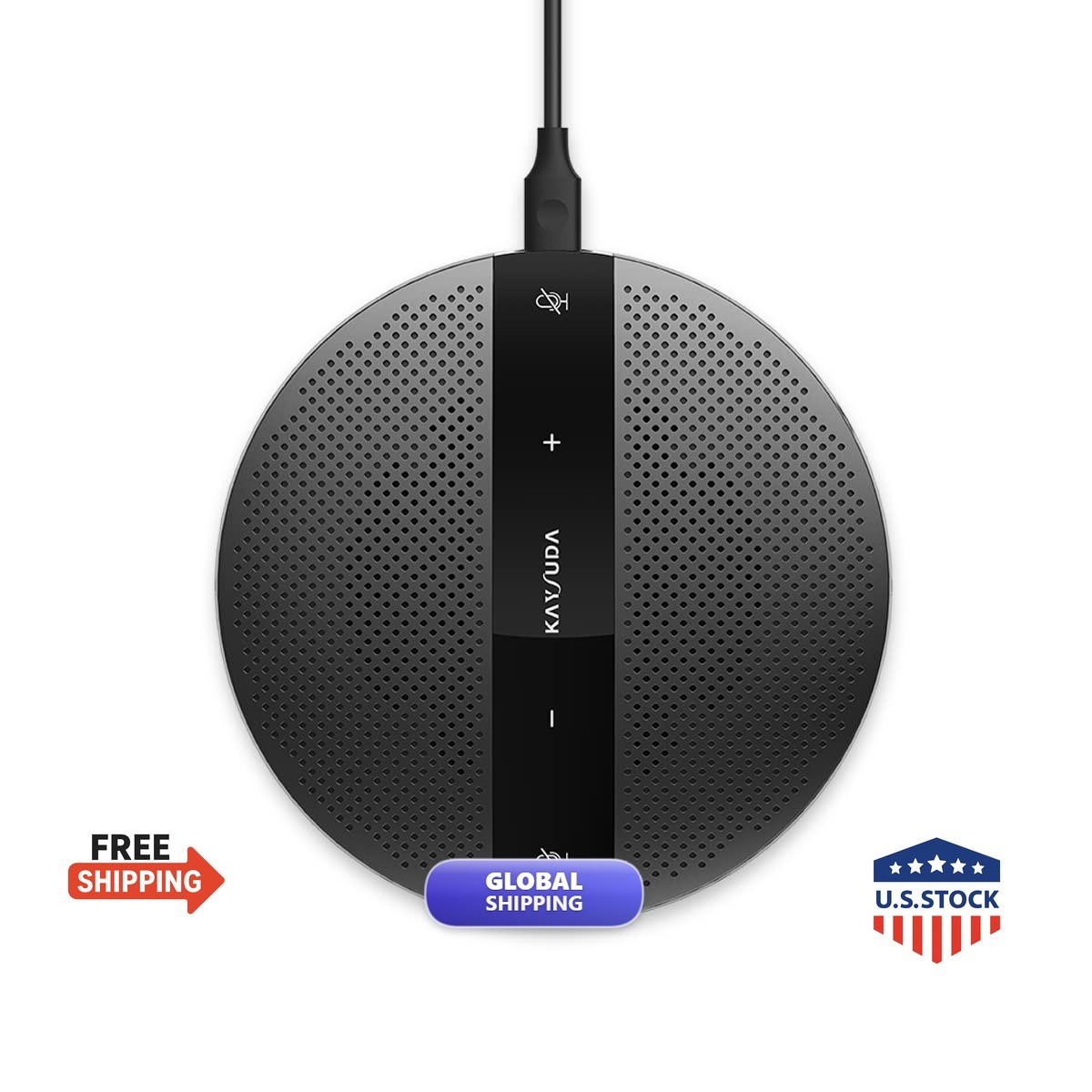 KAYSUDA PC Microphone Speaker Business Conference USB Speakerphone Skype