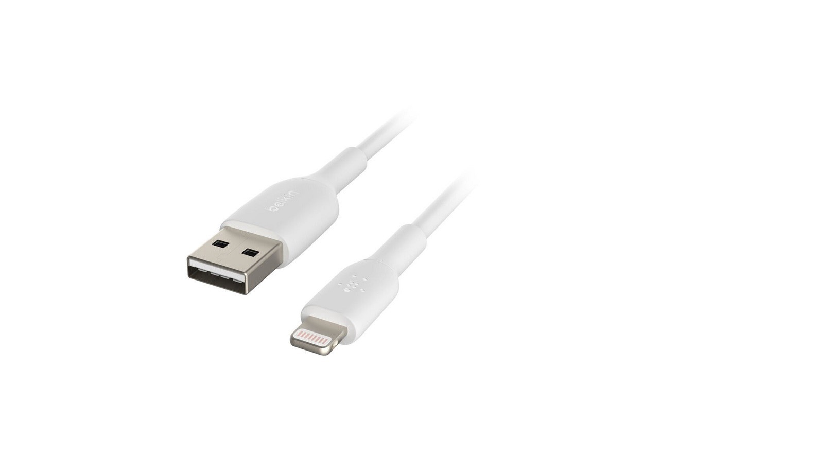 Belkin Boost Charge Lightning To USB-A Cable 0.5' White CAA001BT0MWH