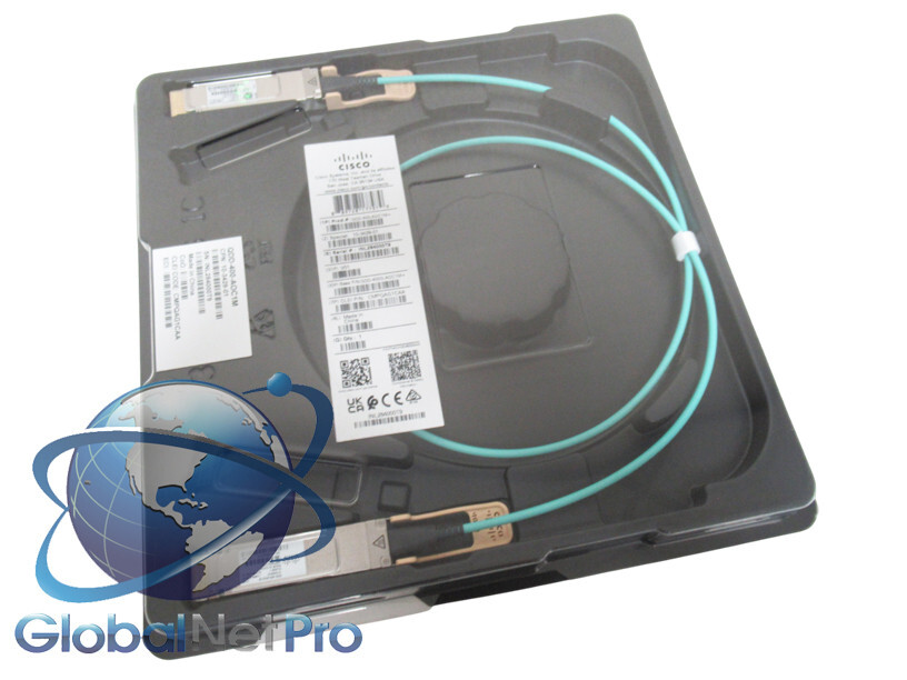 NEW ORIGINAL CISCO QDD-400-AOC1M - 400G Active Optical Cable 1M - LIFETIME WARRA