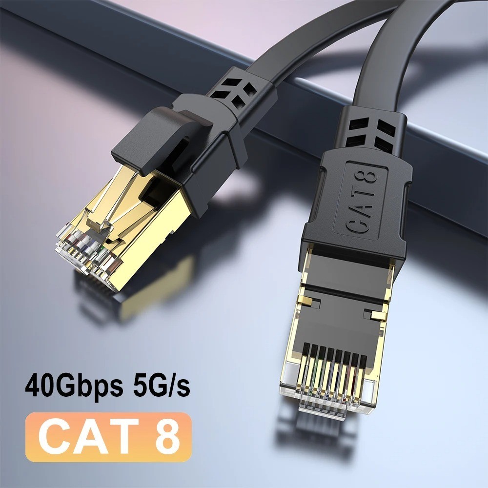 Cat 8 RJ45 Ethernet Cable Super Speed 40Gbps Patch LAN Network Gold Plated Lot