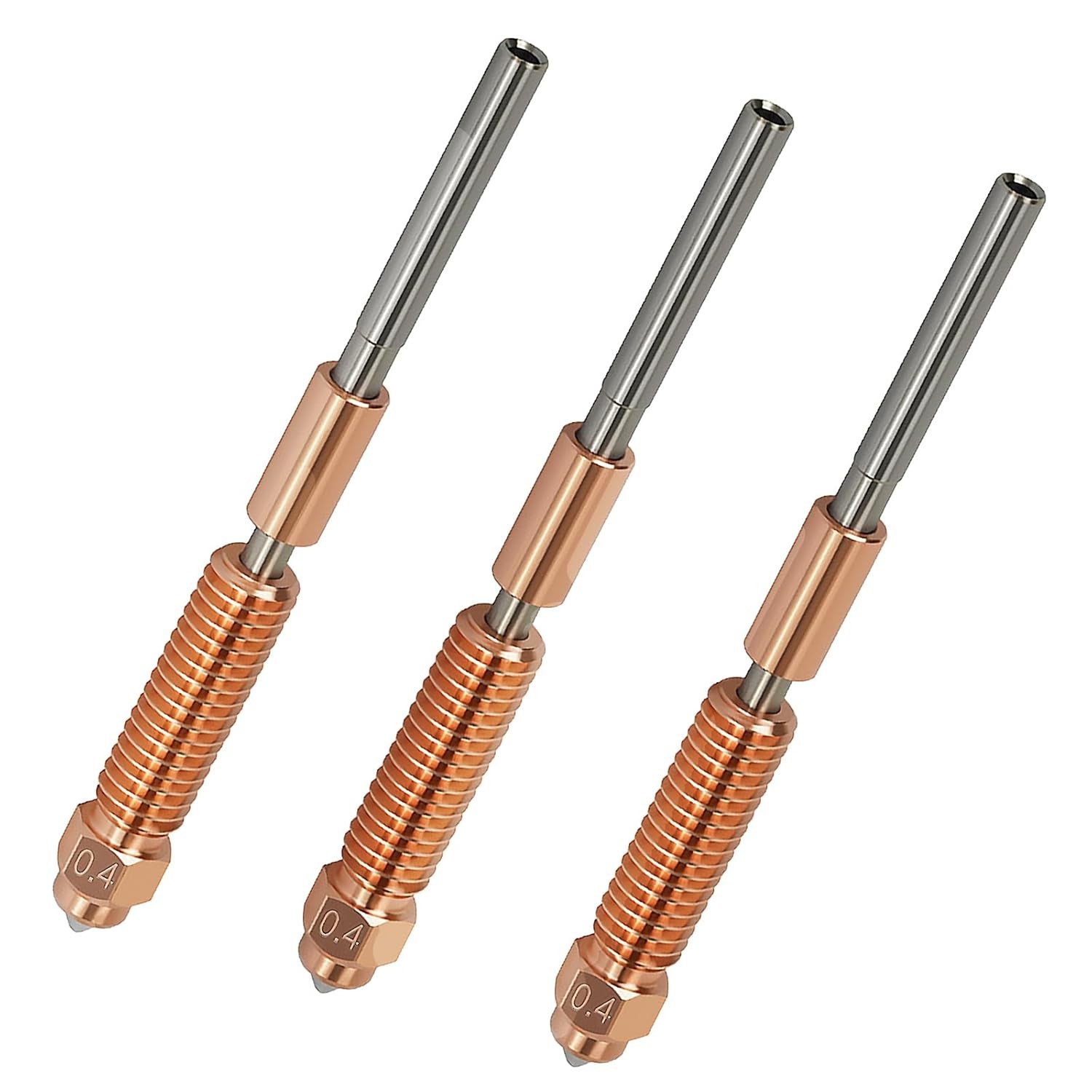 3PCS 0.4mm Unicorn Nozzle for Creality K1 / K1 Max/Ender 3 V3 / V3 Plus / K1C...