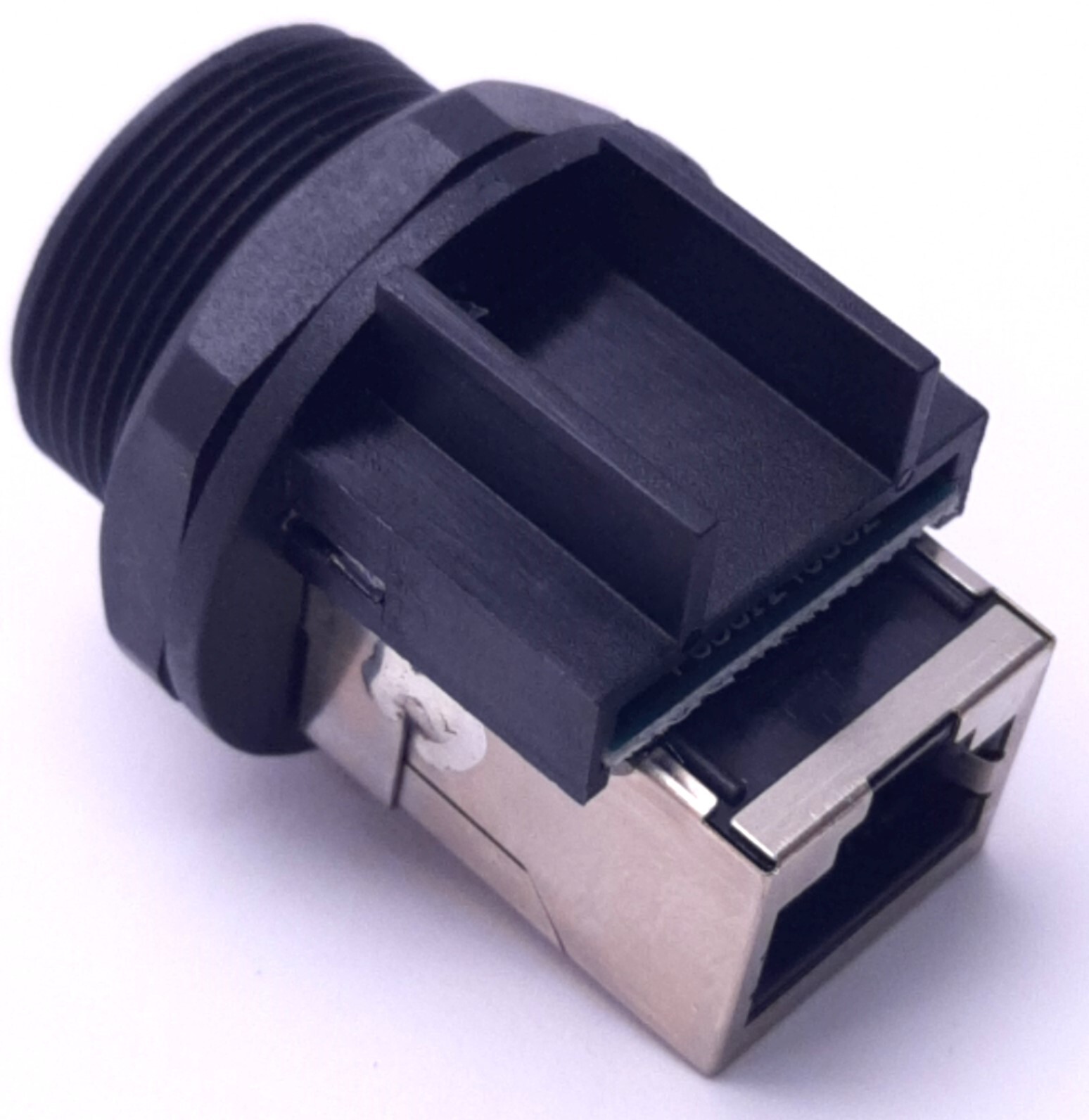 L-Com WPRJ-FTCAT5E Shielded Panel Mount RJ45 Coupler, 2.8mm Max, IP67
