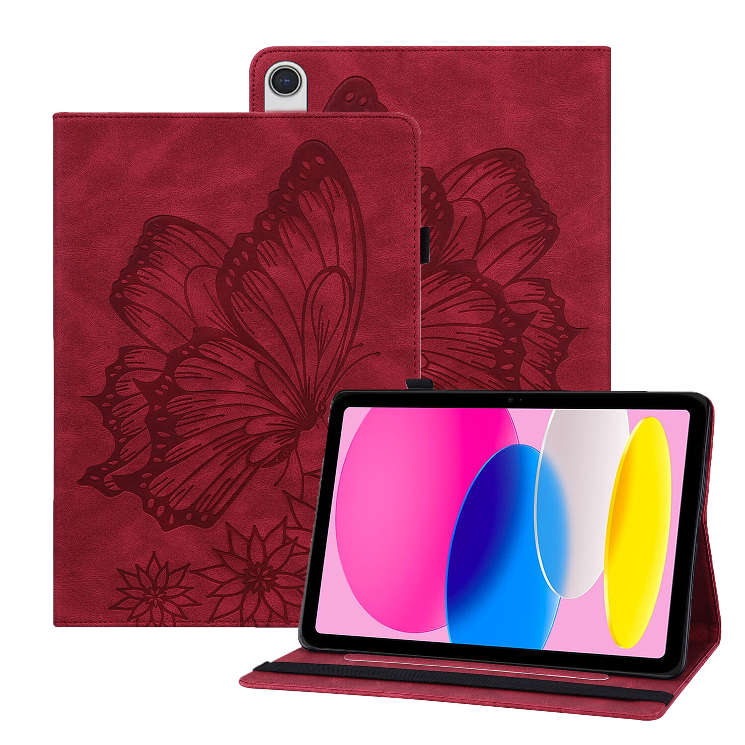 Butterfly Flip Leather Stand Card Case For iPad 10th Generation 10.9 inch 2022 