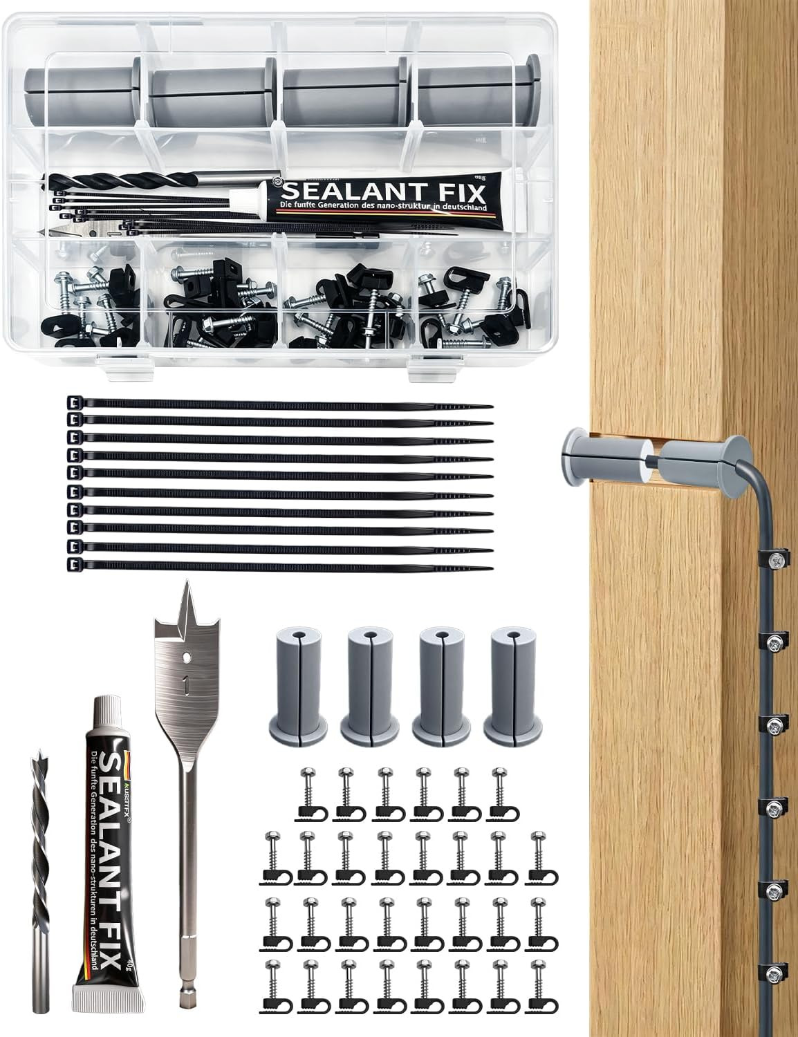 Starlink Cable Routing Kit Wall Pass through Grommet Mounting Kit
