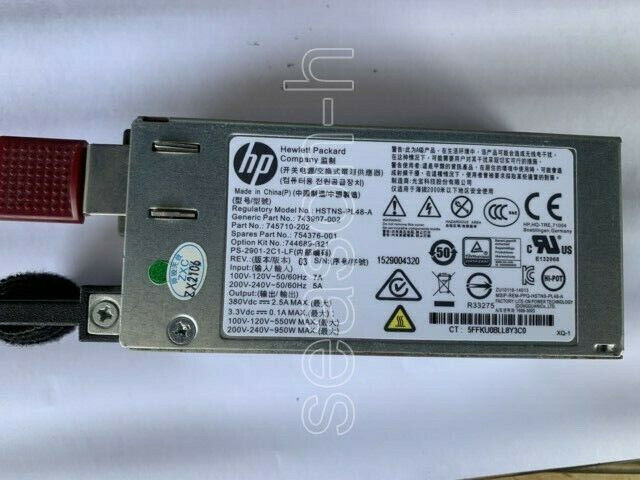 HP DL160G9 775592-001 830219-001 775595-B21 power supply