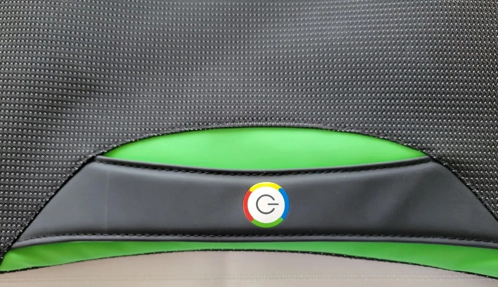 Google Logo Padded Laptop Tablet Sleeve Zipper Case Black Green For 15”