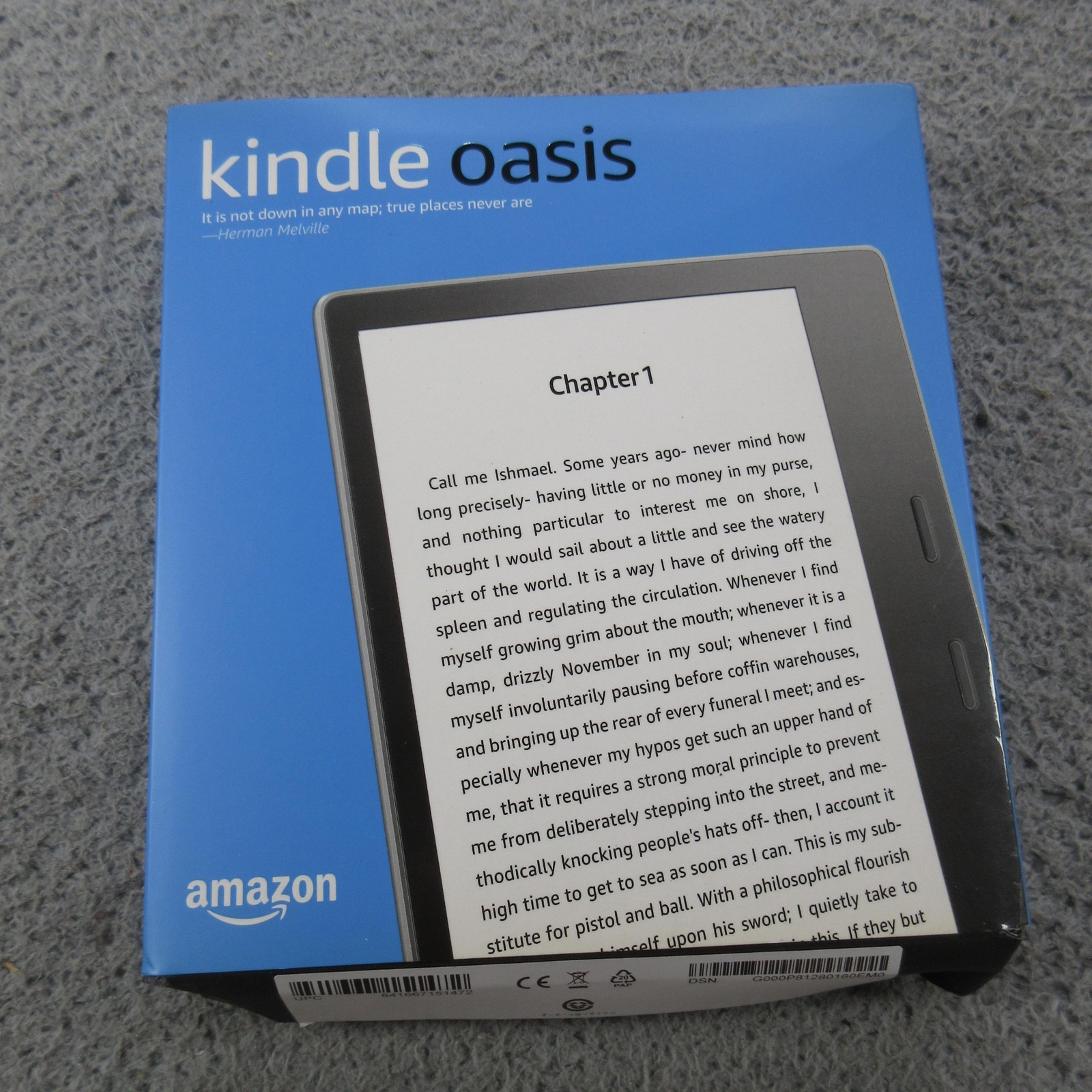 Amazon Kindle Oasis 8GB Wi-Fi 7in Gray EBook Reader Waterproof Backlight