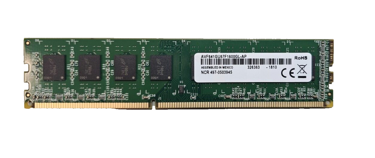 Avant AVF641GU67F1600GL-AP 8GB 1600Mhz CL11 PC3-12800 1.5V DDR3 DIMM Memory RAM