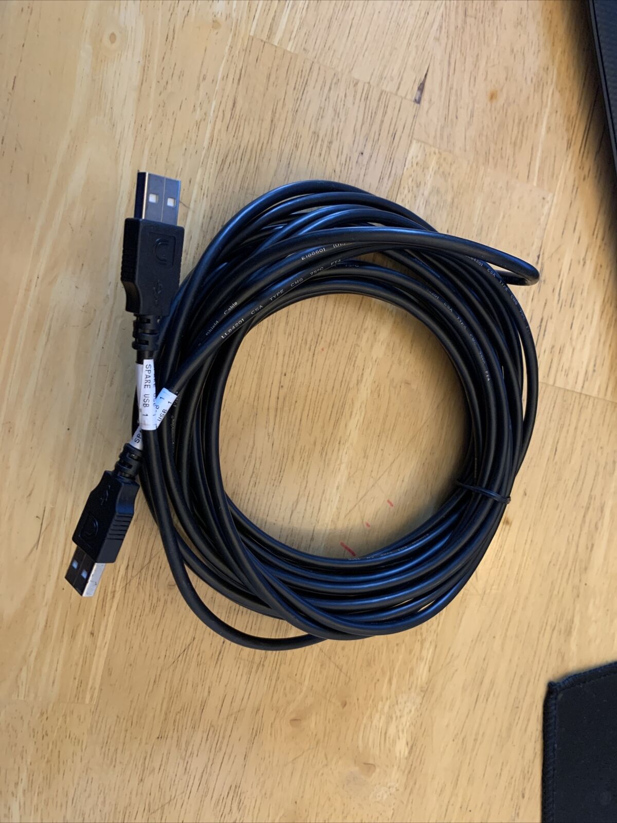25’ Black USB Cable New Never Used
