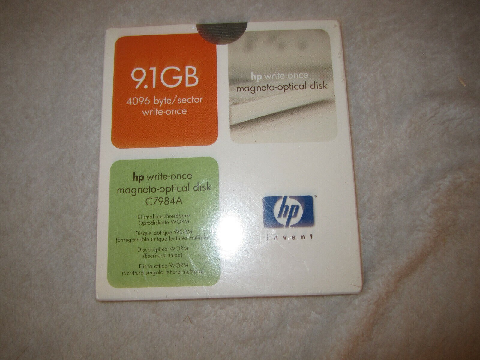 HP C7984A Magneto Optical Disk Write-Once 9.1GB Worm Disk New / Sealed