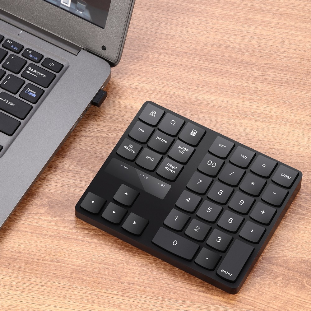 2.4G Wireless Numeric Keyboard Portable 35 Keys Financial Accounting Office