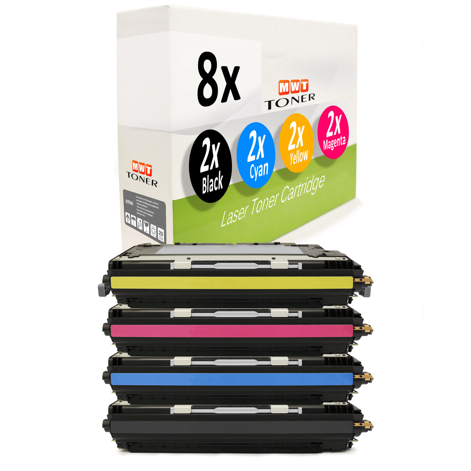 8X MWT Cartridge Compatible With HP Color LaserJet 3550-N 3500-N