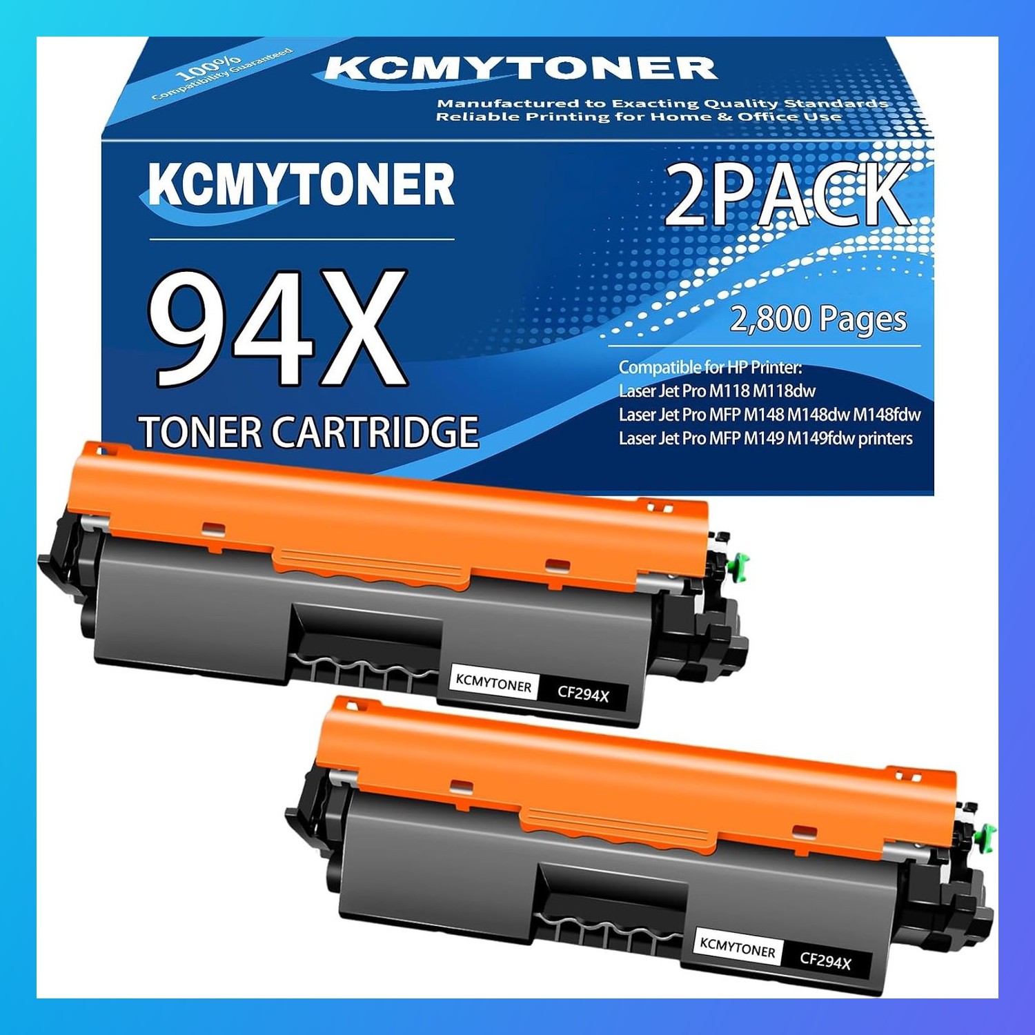 Toner Cartridge Compatible HP M118 Black 2 PC Toner Cartridge