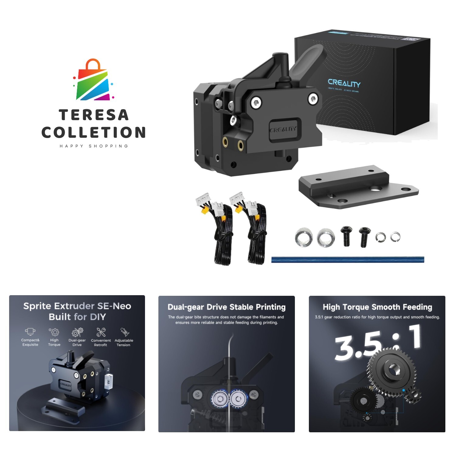 Official Sprite Direct Drive SE Neo Kit for Ender 3 Neo Series, 3D Printers E...