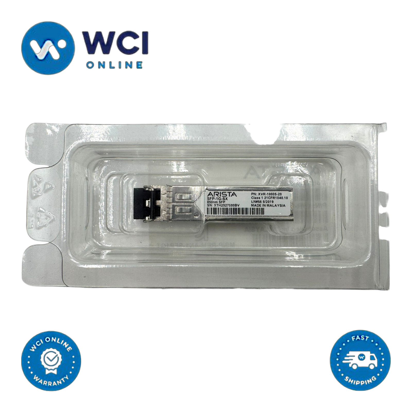SFP-1G-SX - Arista 1000BASE-SX SFP Transceiver **New In Clamshell**