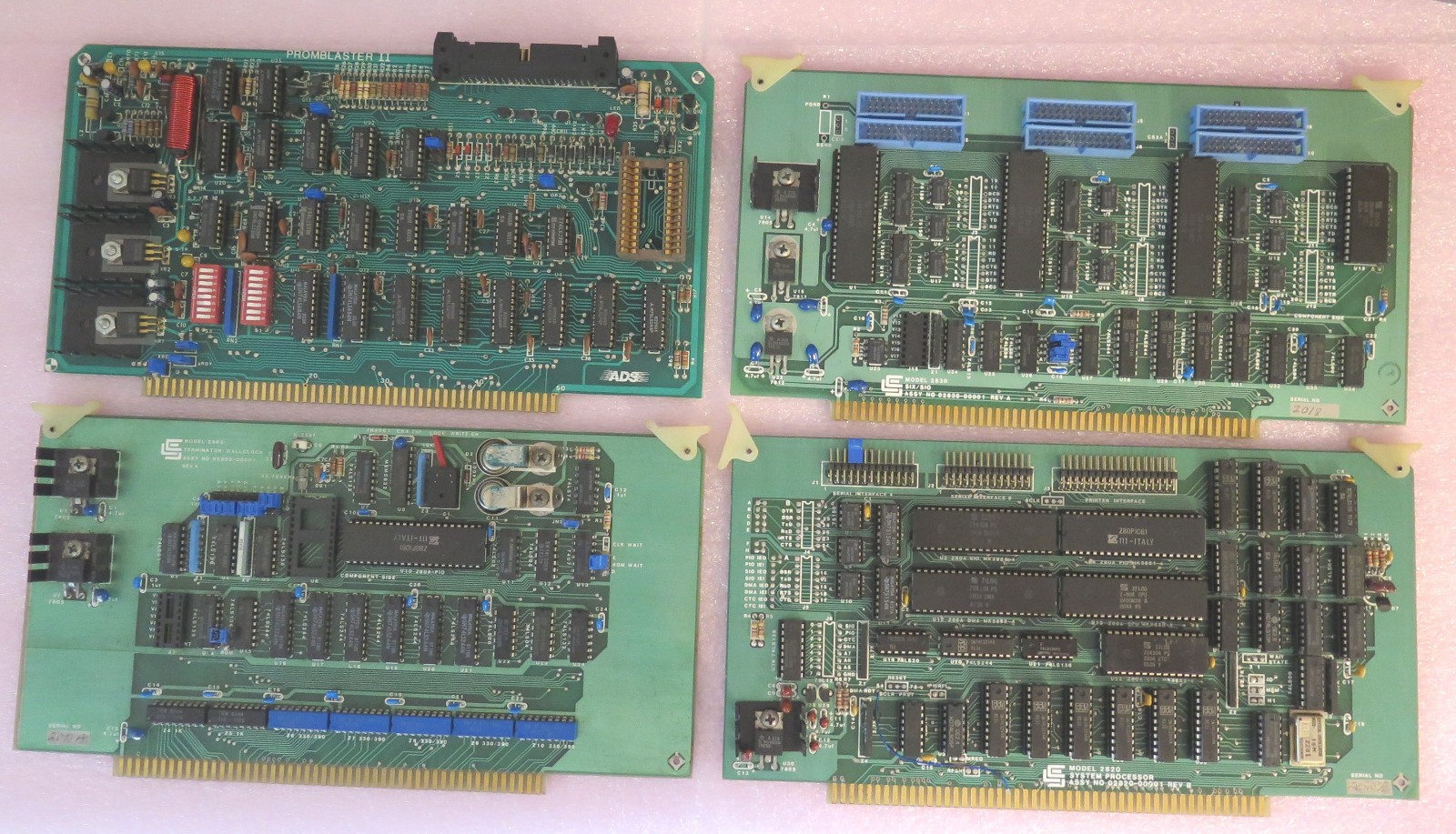 Vintage S-100 California Computer Systems cards Z80 cpu + ADS  PromBlaster