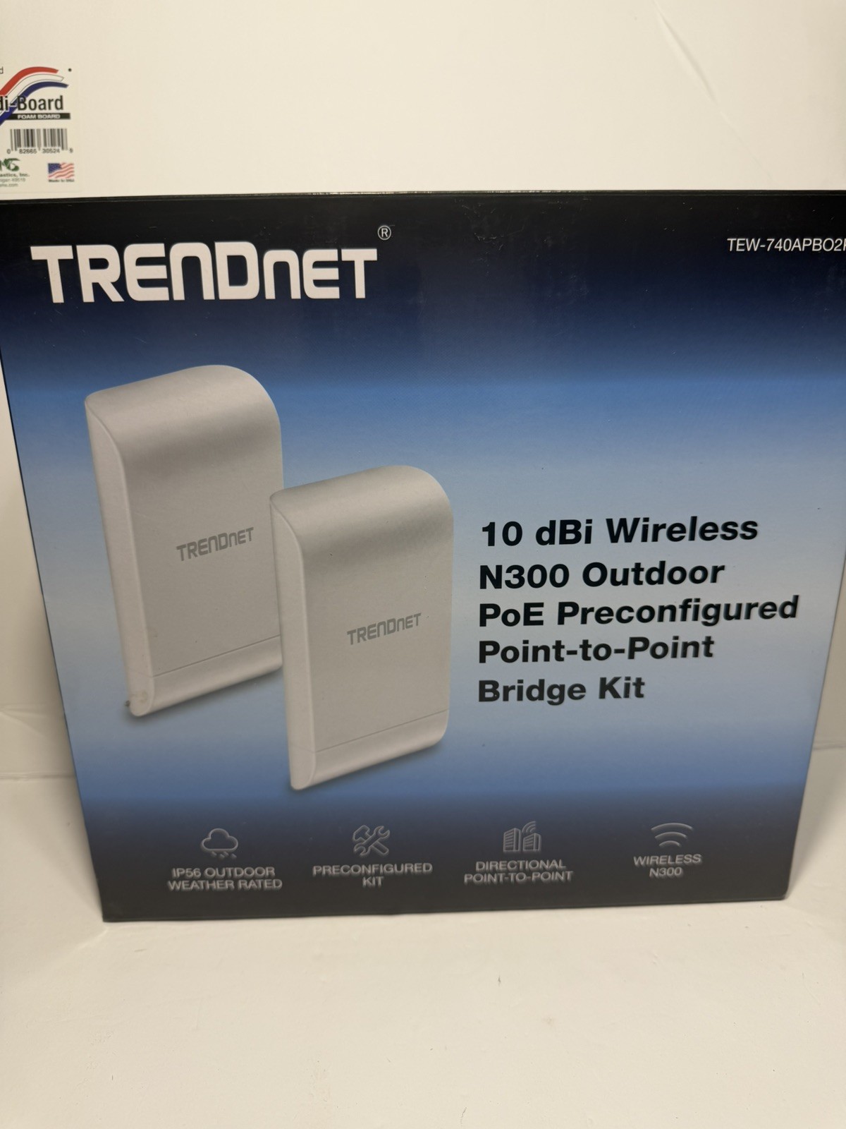 TRENDnet  RB-TEW-740APBO2K 10dBi Wireless N300 Outdoor PoE Pre-Configured NEW