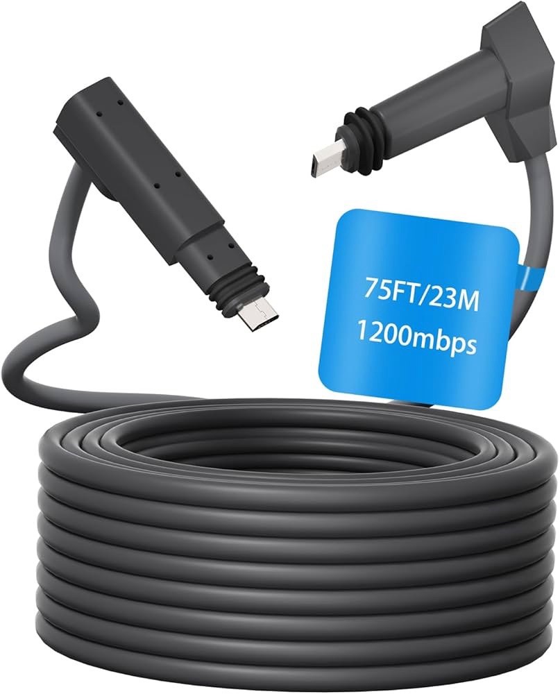 75FT Starlink Replacement Cable Gen2 Rectangular Dish V2 Male To Male